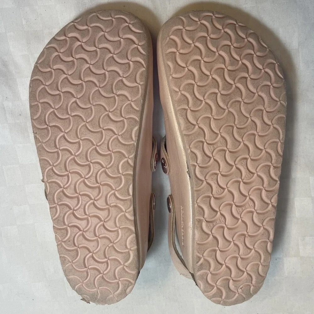 Birkenstock Kay Slingback Mules Birko-Flor Light Rose‎ Narrow A/B Kids 1 EU 32